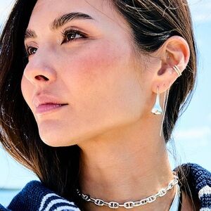 KBH Teardrop Earrings….Sterling Silver….New…Retails: $145.00